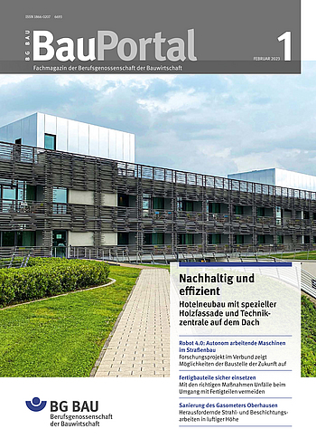 Cover BauPortal Ausgabe 1-2023: Hotelneubau Seezeitlodge