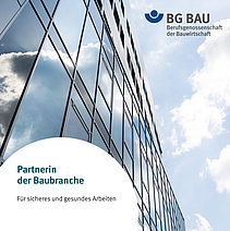 Titelbild des Flyers „Partnerin der Baubranche“