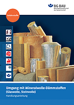 Titelbild Broschüre Umgang mit Mineralwolle-Dämmstoffen