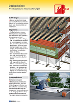 Titelbild Baustein C 345 Dacharbeiten - Arbeitsplätze und Absturzsicherungen