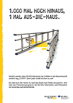 Bau auf Sicherheit - Absturz Plakat (A1)