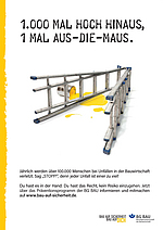 Bau auf Sicherheit - Absturz Plakat (A1)