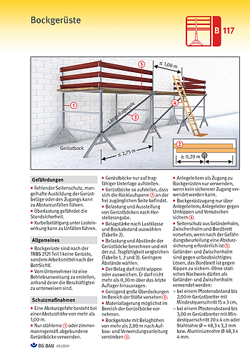 Titelbild Baustein B 117 Bockgerüst