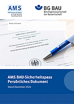 AMS BAU: Persönlicher Sicherheitspass