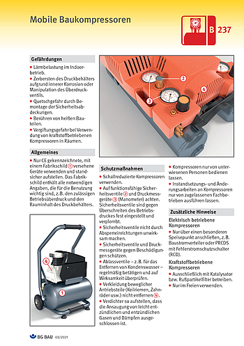 Titelbild Baustein B 237: Mobile Baukompressoren