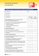 Titelbild Baustein F 706 Checkliste für Benutzer von Gerüsten
