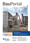 Titelbild der Zeitschrift BauPortal 6-2017