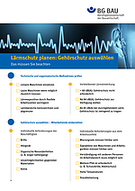 Titelbild der Checkliste "Lärmschutz planen: Gehörschutz auswählen".
