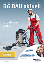 Titelbild der BG BAU aktuell Ausgabe 1-2018