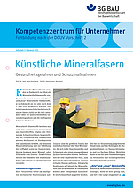 Titelbild Kompetenzzentrum für Unternehmer - Fortbildung nach DGUV Vorschrift 2 "Künstliche Mineralfasern"