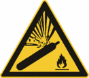 Warnung vor Gasflaschen, Sicherheitszeichen W029