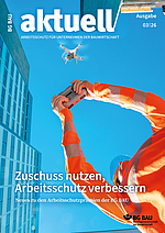 Titelbild BG BAU aktuell 3-2026, Fassung Bau.