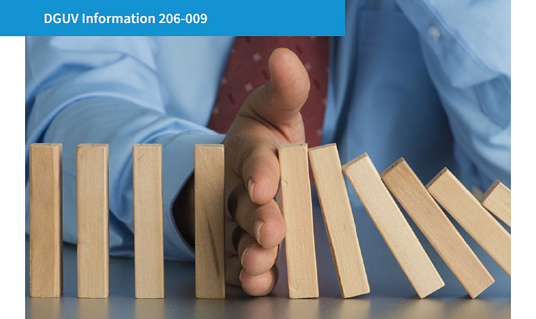 Titelbild der DGUV Information 206-009: Suchtprävention in der Arbeitswelt - Handlungsempfehlungen