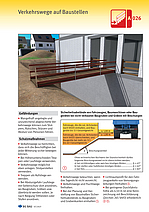 Titelbild Baustein A 026 Verkehrswege auf Baustellen