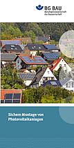 Titelbild Flyer Montage von Photovoltaikanlagen - aber sicher