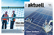 Collage der Titelbilder von BG BAU aktuell 1-2026.