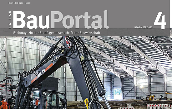 Titelbild  BauPortal Ausgabe 4-2023: Kampfmittelsanierung des Dethlinger Teichs 