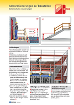 Titelbild Baustein B 100 Absturzsicherungen auf Baustellen Seitenschutz/Absperrungen