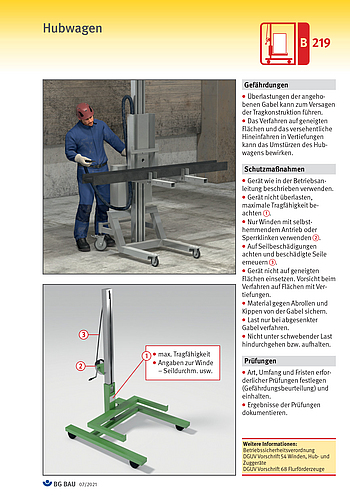 Titeblid Baustein B 219: Hubwagen