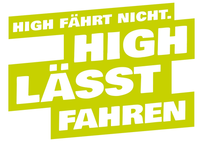 "High fährt nicht. High lässt fahren" ist der Claim der DVR-Roadshow "Cannabis im Straßenverkehr".