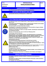 Betriebsanweisungen für Arbeitsmittel: Reinigungsmaschinen