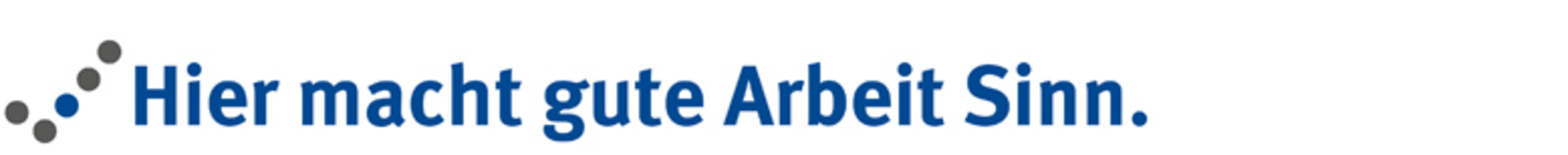 Der Claim "Hier macht gute Arbeit Sinn" ist im BG BAU Karriereportal.