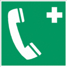 Sicherheitszeichen Rettungszeichen - Notruftelefon E004
