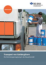 Titelbild zur Broschüre Transport von Gefahrgütern