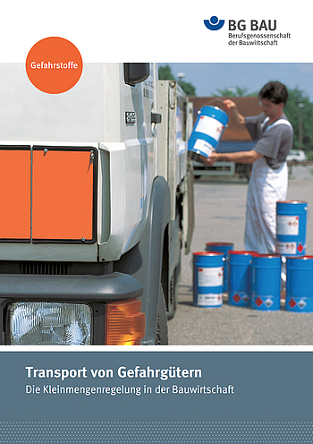 Titelbild zur Broschüre Transport von Gefahrgütern