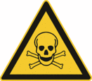 Sicherheitszeichen Warnzeichen - Warnung vor giftigen Stoffen W016