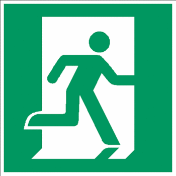 Sicherheitszeichen Rettungszeichen - Rettungsweg/Notausgang (rechts) E002