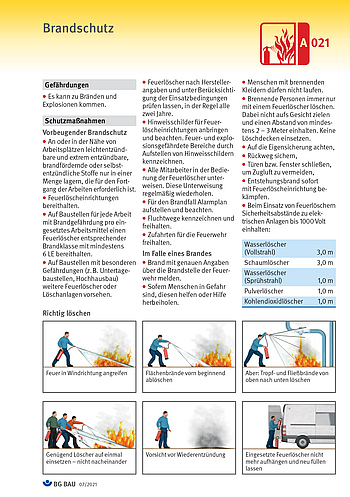 Titelbild Baustein A 021 Brandschutz