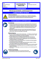 Muster-Arbeitsanweisung: Benutzung von Arbeits- und Schutzgerüsten