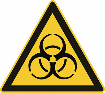 Sicherheitszeichen Warnzeichen - Warnung vor Biogefährdung W009