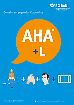 Plakat AHA+L (Motiv Mann)