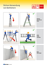 Flyer Sichere Verwendung von Stehleitern
