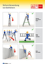 Flyer Sichere Verwendung von Stehleitern