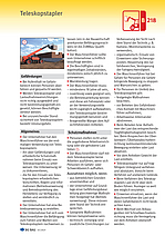 Titelbild des Baustein B 218 Teleskopstapler.