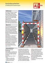 Titelbild Baustein C 355 Gerüstbauarbeiten im öffentlichen Verkehrsraum