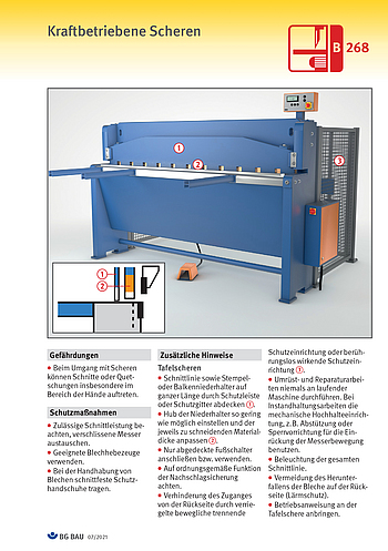 Titelbild Baustein B 268: Kraftbetriebene Scheren