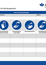 Hand- und Hautschutzplan für das Baugewerbe