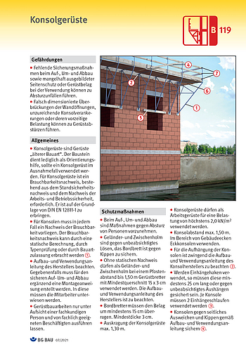 Titelbild Baustein B 119 Konsolgerüste