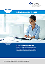 DGUV Information 215-444: Sonnenschutz im Büro