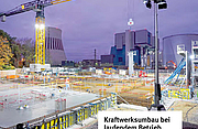 Titelbild BauPortal 2-2025 Titelbild der Ausgabe BauPortal 2-2025, das die Baustelle am Berliner Heizkraftwerk Reuter West zeigt