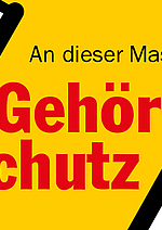 Aufkleber Gehörschutz