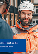 Imageflyer BG BAU Titelbild Partnerin der Baubranche