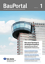 Titelbild BauPortal Ausgabe 1-2024: Das neue Terminal 3 am Airport Frankfurt