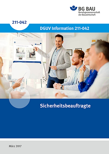 Titelbild DGUV Information 211-042: Sicherheitsbeauftragte