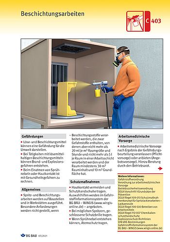 Titelbild Baustein C 403 Beschichtungsarbeiten