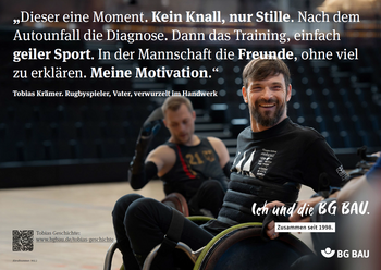 Ich und die BG BAU: Tobias Krämer Titelbild "Ich und die BG BAU"-Poster: Tobias Krämer, Motiv 1.